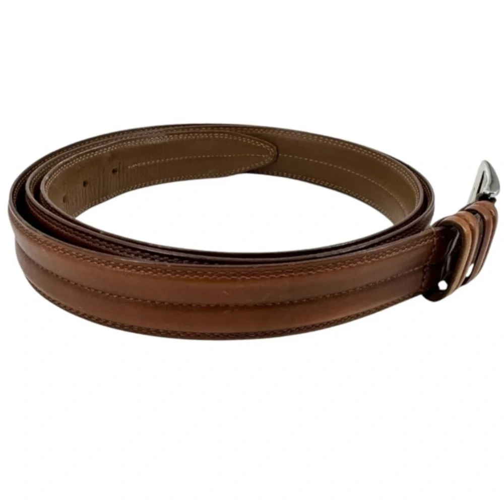 Allen Edmonds Classic Genuine Leather Belt Brown Plus Size